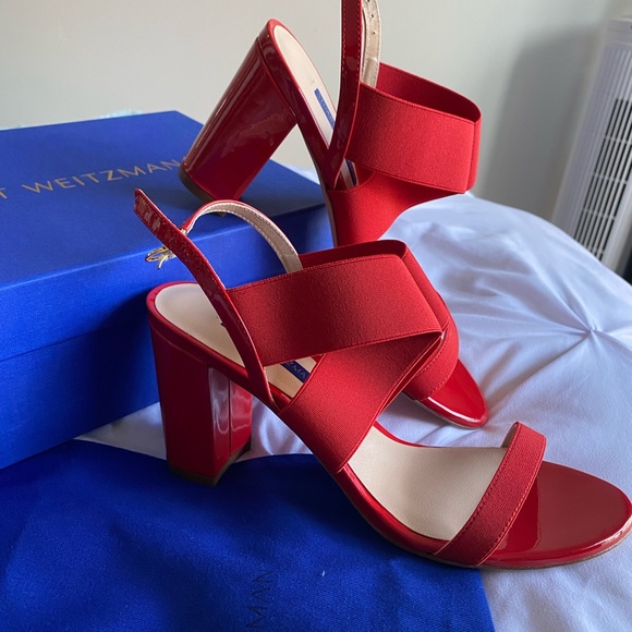 Stuart Weitzman red shoes - Picture 3 of 4